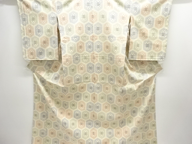 JAPANESE KIMONO / HON SHIOZAWA / HITOE / UNUSED / WOVEN FLOWER